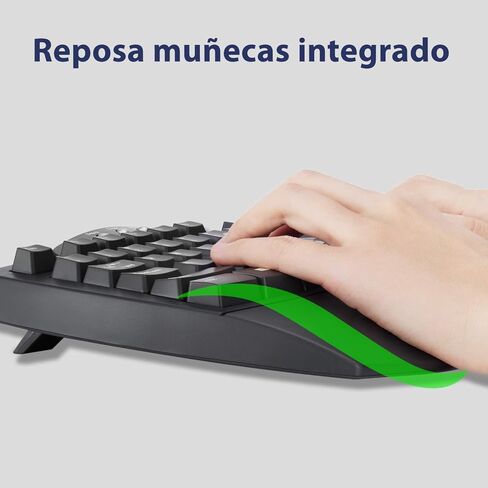 بيريكس لوحة بيريبورد-512W ES USB Teclado Ergonomico - 19.09x9.29x1.97 بوصة - بلانكو - QWERTY Español in Kuwait