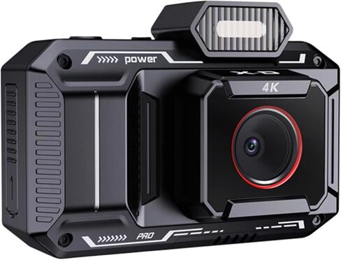 Digital Camera, 4K 48MP HD Autofocus Anti-Shake Vlogging Camera with 32G SD Card, 18X Digital Zoom, Point and Shoot Digital Camera Gift for Teens Beginners Student(Black in Kuwait
