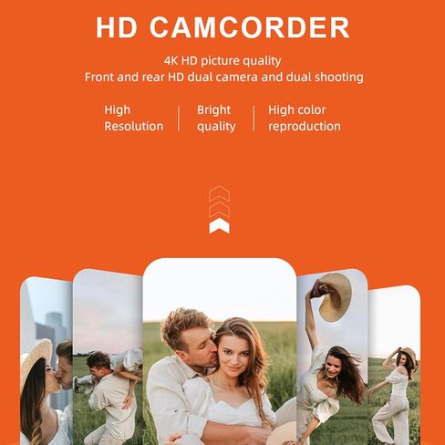 Digital Camera, 4K 48MP HD Autofocus Anti-Shake Vlogging Camera with 32G SD Card, 18X Digital Zoom, Point and Shoot Digital Camera Gift for Teens Beginners Student(Black in Kuwait