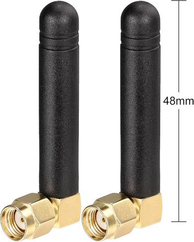 Bingfu Mini Dual Band WiFi 2.4 جيجا هرتز 5 جيجا هرتز 5.8 جيجا هرتز MIMO RP-SMA ذكر هوائي الزاوية اليمنى (2 حزمة) لمحول USB بلوتوث FPV الكمبيوتر PCIe بطاقة واي فاي راوتر كاميرا احتياطية لاسلكية in Kuwait