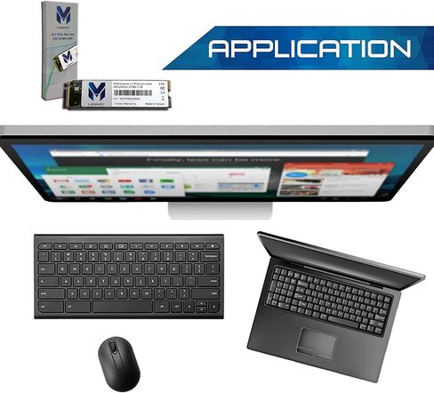 محرك الأقراص الصلبة الداخلي MegaPC PCIe SSD 4 تيرابايت NVMe M.2 2280، واجهة PCIe Gen 4.0 x4، سرعة تصل إلى 7000 ميجابايت/ثانية، تخزين وتوسيع الذاكرة لأجهزة الكمبيوتر المكتبية والكمبيوتر المحمول AIO in Kuwait
