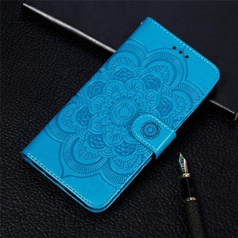 LEECOCO for Galaxy S10e Case Mandala Embossing Luxury PU Leather Flip Notebook Wallet Bookstyle Magnetic Stand Card Slot Folio Bumper Protection Cover for Samsung Galaxy S10e Mandala Black LD in Kuwait