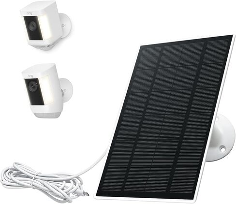 شاحن لوحة شمسية لكاميرا رينج سبوتلايت كام بلس/برو، قابس نوع سي، كيبل بطول 10 قدم، (غير مناسب لكاميرا ستيك اب وكاميرا سبوتلايت) in Kuwait