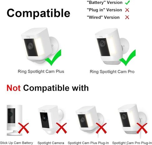 شاحن لوحة شمسية لكاميرا رينج سبوتلايت كام بلس/برو، قابس نوع سي، كيبل بطول 10 قدم، (غير مناسب لكاميرا ستيك اب وكاميرا سبوتلايت) in Kuwait