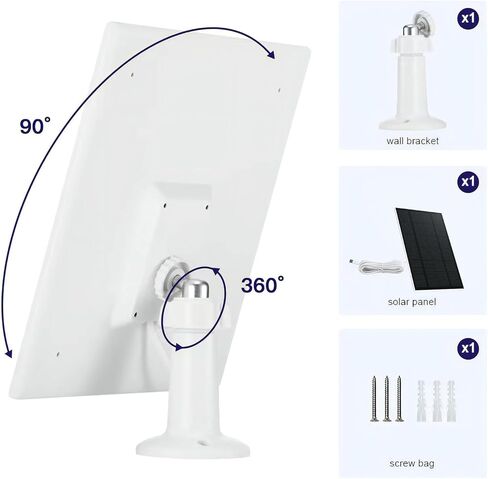 شاحن لوحة شمسية لكاميرا رينج سبوتلايت كام بلس/برو، قابس نوع سي، كيبل بطول 10 قدم، (غير مناسب لكاميرا ستيك اب وكاميرا سبوتلايت) in Kuwait