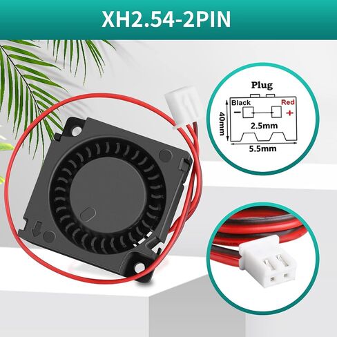 2 Pack Wathai 30mm x 10mm 5V Small DC Brushless Cooling Blower Fan ¡­ in Saudi Arabia