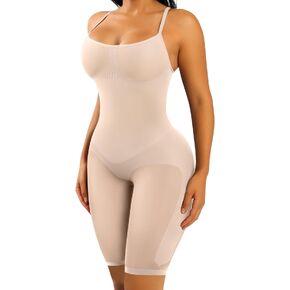FeelinGirl Fajas Shapewear for Women Tummy Control Body Shaper Butt Lifter Thigh Slimmers Knee-Length Bodysuit