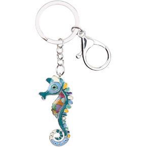 Enamel Alloy Cute Octopus Keychain Ocean Keyrings For Women Girls Bag Wallet Charms Gifts