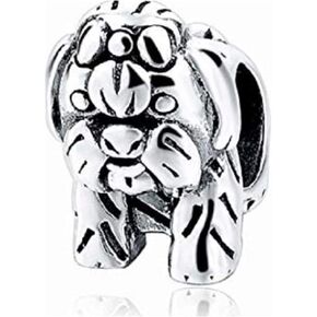 EVESCITY 925 خرز فضي وذهبي متعدد الأنماط للأساور الساحرة، أفضل هدايا المجوهرات للنساء والفتيات in Kuwait