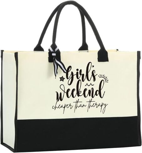 Weekend Bags for Women Travel Canvas Beach Bag Tote Girls Trip Gifts Large Handbags for Friends Female Girlfriend Besties for Birthday Wedding Bridesmaid Holiday Trip Vacation Bachelorette Party 22 in Kuwait