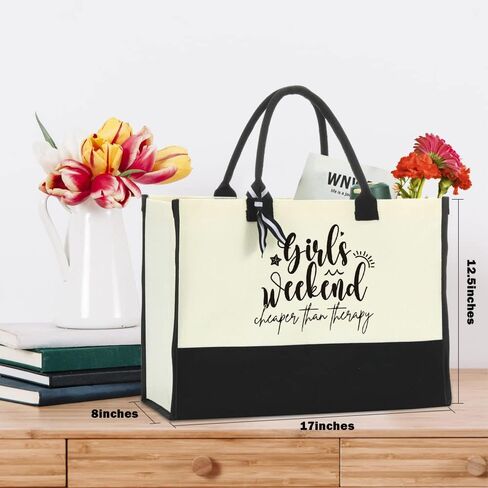 Weekend Bags for Women Travel Canvas Beach Bag Tote Girls Trip Gifts Large Handbags for Friends Female Girlfriend Besties for Birthday Wedding Bridesmaid Holiday Trip Vacation Bachelorette Party 22 in Kuwait