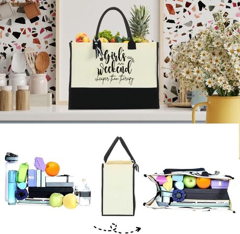 Weekend Bags for Women Travel Canvas Beach Bag Tote Girls Trip Gifts Large Handbags for Friends Female Girlfriend Besties for Birthday Wedding Bridesmaid Holiday Trip Vacation Bachelorette Party 22 in Kuwait