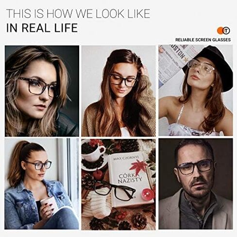 TIJN Unisex Stylish Square Non-Prescription Eyeglasses Glasses Clear Lens Women Men Eyewear in Kuwait