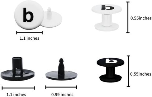 8 قطع أزرار بديلة لحقيبة الشاطئ، ومسامير بديلة مطاطية لحقيبة الشاطئ لأشرطة المقبض، وأزرار إصلاح حزام حقيبة الشاطئ XL باللونين الأبيض والأسود in Kuwait