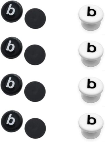 8 قطع أزرار بديلة لحقيبة الشاطئ، ومسامير بديلة مطاطية لحقيبة الشاطئ لأشرطة المقبض، وأزرار إصلاح حزام حقيبة الشاطئ XL باللونين الأبيض والأسود in Kuwait