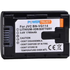 PowerTrust BN-VG114 BN VG114 Replacement Camcorder Battery for JVC BN-VG107 BN-VG107U BN-VG107US BN-VG114U BN-VG114US BN-VG121 Battery JVC Everio Cameras in Saudi Arabia