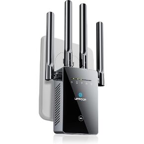 موسع معزز واي فاي 2023، يغطي ما يصل إلى 9800 قدم مربع و50 جهازًا مكرر لاسلكي طويل المدى للمنزل، مضخم إشارة الإنترنت أسرع من أي وقت مضى مع منفذ إيثرنت، إعداد سهل بزر واحد. in Kuwait