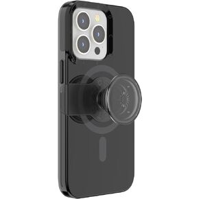 PopSockets: iPhone 13 Pro Case for MagSafe with Phone Grip and Slide, Phone Case for iPhone 13 Pro, Wireless Charging Compatible - Black