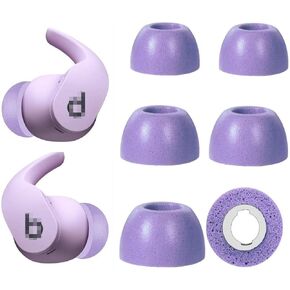 طرف أذن من إسفنج الذاكرة من BLLQ متوافق مع طرف أذن من إسفنج Beats Fit Pro، مقاس S/M/L، 3 أزواج باللون الأسود (طرف إسفنجي مناسب Pro باللون الأسود) in Kuwait