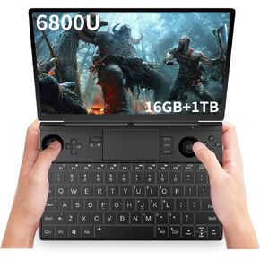 GPD Win Max 2 [AMD Ryzen 7 6800U-16GB+1TB] 10.1 Inches Mini Handheld Win 11 PC Video Game Console Gameplayer 1920X1200 Touchscreen Laptop Tablet PC 1TB M.2 SSD Storage in Kuwait