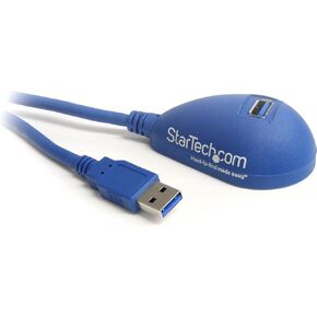 ستارتيك. كيبل وصلة USB 2.0 بطول 5 قدم من كوم - ذكر الى انثى - سلك وصلة USB A الى A بطول 5 اقدام للابتوب والكمبيوتر المكتبي والتابلت وكاميرا الويب والمزيد (USBEXTAA5DSK)، اسود in Kuwait