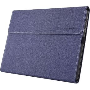Laptop Cover Case for Microsoft New Surface Pro 9（2022）| Surface Pro 10（2024）|Surface Pro 8（2021） 13" Cover All-Inclusive Drop-Proof Case 13" PU Leather Inner Pocket Cover (Light Gray)