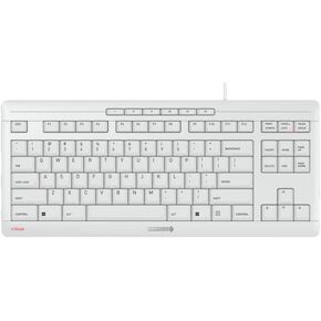 Cherry Stream Keyboard - Wired USB Keyboard - SX Scissors Mechanism - GS Approval - QWERTY – White