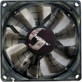 Bgears 80 mm 2 Ball Bearing High Speed High Performance Fan, Translucent Black (b-PWM 80 Black 2Ball)