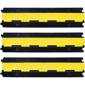 Biowina 4pack من 1 قناة 39 بوصة المطاط كابل حامي منحدر سرعة المرور عثرة 18000 رطل الثقيلة سرعة المطبات خرطوم حامي سلالم لوقوف السيارات المرآب in Kuwait