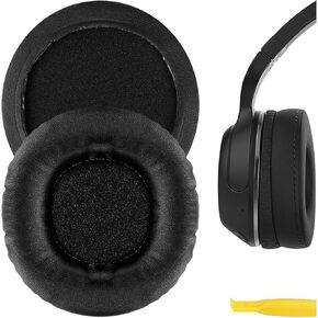 Geekria QuickFit Replacement Ear Pads for Skullcandy Hesh, Hesh 2, Hesh2 Wireless Headphones Ear Cushions, Headset Earpads, Ear Cups Cover Repair Parts (Black)
