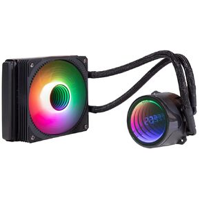 جيليد سوليوشنز مبرد مياه الكل في واحد لوحدة المعالجة المركزية الكل في واحد مع مروحتين RGB 120 ملم 750-1800 دورة في الدقيقة، متوافق مع AM5 وLGA 1700، يتضمن معجون حراري GC4 من ليكويد 120 in Kuwait