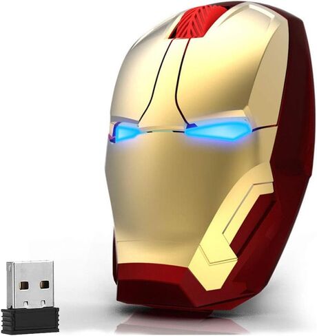 Mikayoo Ergonomic Wireless Mouse, Cool Mice 2.4G Portable Mobile Computer Mouse with USB Nano Receiver for Notebook, PC, Laptop, Computer, MacBook, Responds up to 50 ft in Kuwait