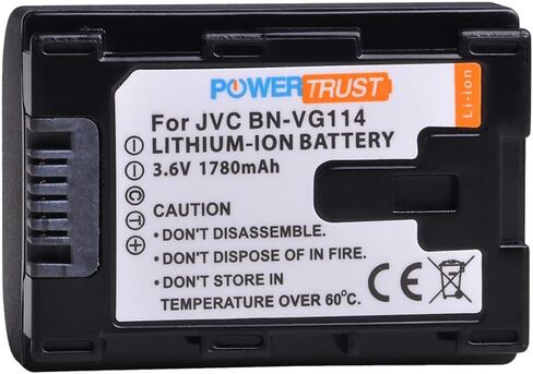 PowerTrust BN-VG114 BN VG114 Replacement Camcorder Battery for JVC BN-VG107 BN-VG107U BN-VG107US BN-VG114U BN-VG114US BN-VG121 Battery JVC Everio Cameras in Saudi Arabia