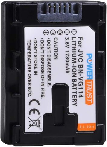 PowerTrust BN-VG114 BN VG114 Replacement Camcorder Battery for JVC BN-VG107 BN-VG107U BN-VG107US BN-VG114U BN-VG114US BN-VG121 Battery JVC Everio Cameras in Saudi Arabia