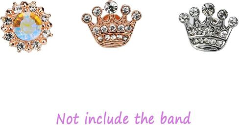 Watch Band Charms for Apple Watch Band Charms for Women, Decorative Rings Loops Compatible with Apple Silicone Bands 49mm 45mm 44mm 42mm 41mm 40mm 38mm iWatch Series 9 8 7 6 5 4 3 2 1 SE, Metal SmartWatch Band Charms Studs Accessories for Samsung Galaxy w in Saudi Arabia