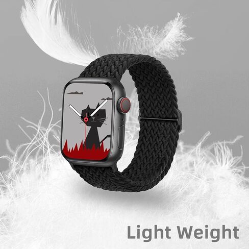 يابير سوار ساعة رياضي مضفر قابل للتمدد متوافق مع ساعة ابل 38 ملم 40 ملم 41 ملم 42 ملم 44 ملم 45 ملم 49 ملم للنساء والرجال، اساور معصم رياضية مرنة قابلة للتعديل لسلسلة اي ووتش 8 7 6 5 4 3 2 1 الترا in Kuwait