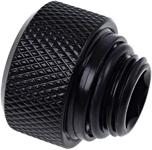 Alphacool 17262 Eiszapfen 13mm تركيبات ضغط الأنبوب الصلب G1/4 - مخرش - تركيبات تبريد المياه باللون الأسود العميق in Kuwait