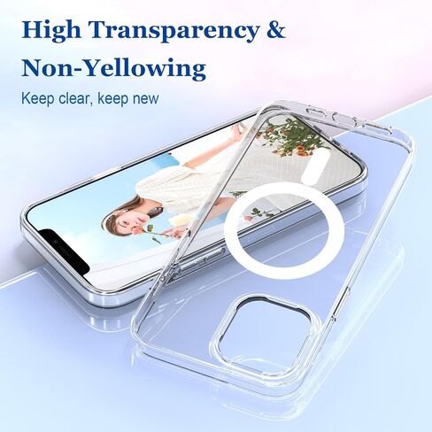 iPhone 12 Pro Max Case Cover Compatible with Magsafe, with 2X Screen Protector & 2X Camera Lens Protector, Hard PC & TPU Military Grade Shockproof for iPhone 12 Pro Max 6.7", Acorn Snail in Kuwait