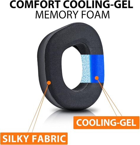 Stealth 700 Gen 2 Cooling Gel Earpads - Compatible with Stealth 700 Gen 2 Headset I Replacement Ear Cushion Cup with Microphone Foam and Installation Tool (Breathable Mesh) in Kuwait