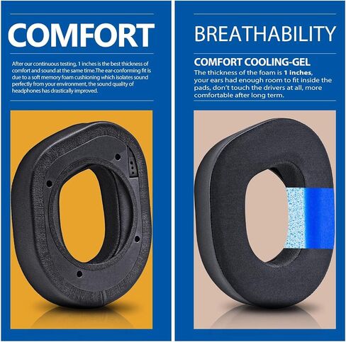 Stealth 700 Gen 2 Cooling Gel Earpads - Compatible with Stealth 700 Gen 2 Headset I Replacement Ear Cushion Cup with Microphone Foam and Installation Tool (Breathable Mesh) in Kuwait