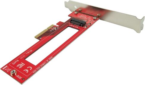 محول مضيف PEXM3-152 PCIe x4 لـ NGSFF NF1 M.3 NVMe 110mm SSD - بطاقة PCI Express 4-Lane - محول NF1 NGSFF PCIe in Kuwait