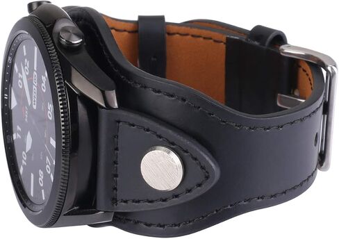 KONAFEI متوافق مع Samsung Galaxy Watch 6&5&4&3 Band/40mm 44mm/Active 2/Galaxy Watch 5 Pro/Watch 6&4 Classic 43mm/47mm/42mm/46mm/Garmin Venu، سوار جلدي 20 مم حزام عتيق للرجال والنساء in Kuwait