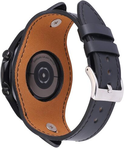 KONAFEI متوافق مع Samsung Galaxy Watch 6&5&4&3 Band/40mm 44mm/Active 2/Galaxy Watch 5 Pro/Watch 6&4 Classic 43mm/47mm/42mm/46mm/Garmin Venu، سوار جلدي 20 مم حزام عتيق للرجال والنساء in Kuwait