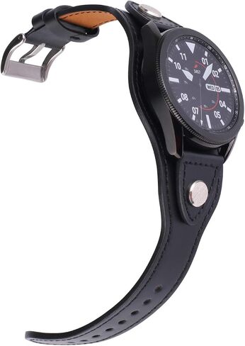 KONAFEI متوافق مع Samsung Galaxy Watch 6&5&4&3 Band/40mm 44mm/Active 2/Galaxy Watch 5 Pro/Watch 6&4 Classic 43mm/47mm/42mm/46mm/Garmin Venu، سوار جلدي 20 مم حزام عتيق للرجال والنساء in Kuwait