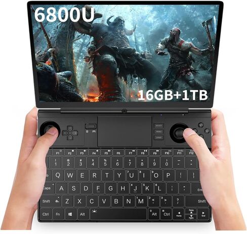 GPD Win Max 2 [AMD Ryzen 7 6800U-16GB+1TB] 10.1 Inches Mini Handheld Win 11 PC Video Game Console Gameplayer 1920X1200 Touchscreen Laptop Tablet PC 1TB M.2 SSD Storage in Kuwait
