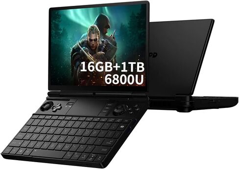 GPD Win Max 2 [AMD Ryzen 7 6800U-16GB+1TB] 10.1 Inches Mini Handheld Win 11 PC Video Game Console Gameplayer 1920X1200 Touchscreen Laptop Tablet PC 1TB M.2 SSD Storage in Kuwait