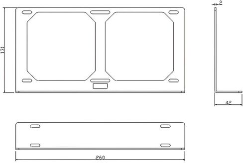 دعامة تثبيت رادياتير ذاتية الصنع من بيكسكي - 240 ملم in Kuwait