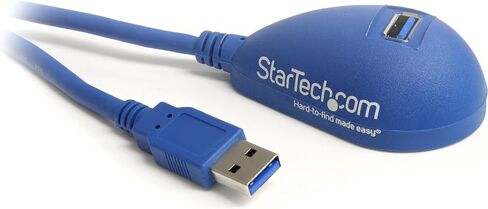 ستارتيك. كيبل وصلة USB 2.0 بطول 5 قدم من كوم - ذكر الى انثى - سلك وصلة USB A الى A بطول 5 اقدام للابتوب والكمبيوتر المكتبي والتابلت وكاميرا الويب والمزيد (USBEXTAA5DSK)، اسود in Kuwait