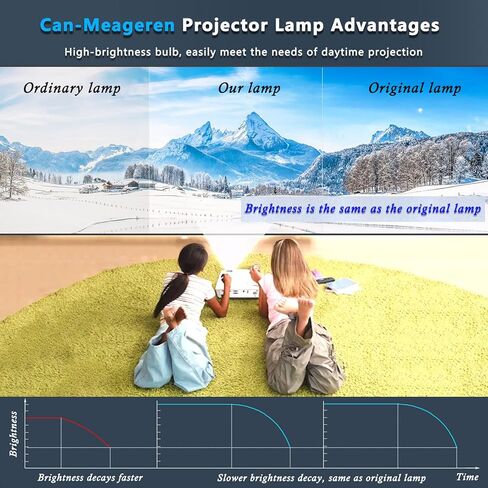 CAN-MEAGEREN Replacement Projector Lamp Module Compatible with EPSON ELPLP97 (UHP245 Bare with Housing) in Kuwait