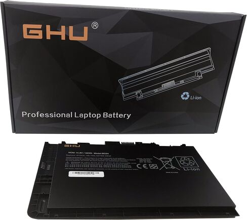 GHU New Battery BT04XL for HP EliteBook Folio 9740 9740m Ultrabook Series Fit for 687945-001 687517-171 696621-001 BA06 HSTNN-IB3Z BT04 BA06XL H4Q47AA H4Q48AA HSTNN-I10C 52WH 14.8V 4-Cell in Saudi Arabia
